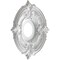 Ekena Millwork Attica PVC Ceiling Medallion (Fits Canopies up to 5"), Bright Coat Chrome, 13"OD x 3 1/2"ID x 3/4"P CMP13ATBCR - alternate 2